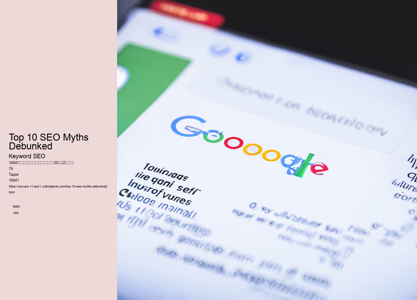 Top 10 SEO Myths Debunked